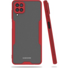 Newface Samsung Galaxy A22 Kılıf Platin Silikon - Kırmızı