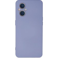 AK-SA-STR Newface Oppo Reno 7 Lite Kılıf Nano Içi Kadife Silikon - Lila