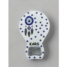 Mundy Kars Temalı Nazar Baskılı Magnet Şişe Açacağı Buzdolabı Süsü