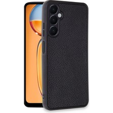 AK-SA-STR Newface Samsung Galaxy A56 Kılıf Aras Deri Kapak - Siyah