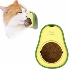 MiraLive Avokado Model Yapışkanlı Kedi Oyuncağı Yenilebilir Kedi Nanesi Otu (4887)