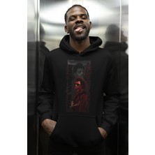 Sevbano The Weeknd Rapper Baskılı Unisex Oversize Şarkıcı Hoodie