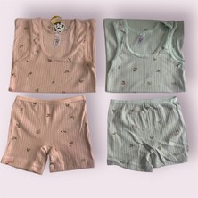 Kız Çocuk 2'li Ribana Atlet Boxer Takım