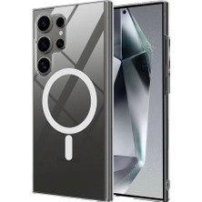 Teleplus Samsung Galaxy S26 Ultra Kılıf London Pc Sert M-Safe Şarj Özellikli Kapak + Manyetik Mıknatıslı Araç Tutucu