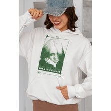 Sevbano Billie Eilish Baskılı Unisex Oversize Şarkıcı Hoodie