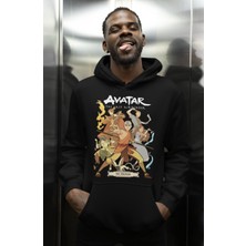 Sevbano Avatar The Last Airbender Baskılı Unisex Oversize Anime Karakter Hoodie