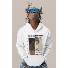 Sevbano Attack On Titan Eren Yeager Baskılı Unisex Oversize Anime Karakter Hoodie
