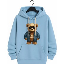 Bellanova Unisex Kapüşonlu Oversize Baskılı Sweatshirt  Teddy Bear Desenli Rahat Günlük Kombin Için Modern Şık Stil – Konforlu, Trend ve Tarzınızı Tamamlayan Özel Tasarım"