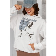 Sevbano Ariana Grande Baskılı Unisex Oversize Şarkıcı Hoodie
