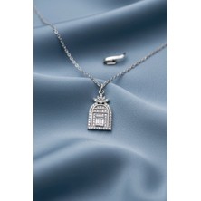 Tasarım Aşk  Kapısı  Gümüş Kolye