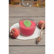 CZMD Skull Aura – Pembe Soya Wax Mum | Yeşil Kurukafa Detaylı