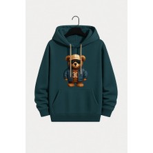 Bellanova Unisex Kapüşonlu Oversize Baskılı Sweatshirt  Teddy Bear Desenli Rahat Günlük Kombin Için Modern Şık Stil – Konforlu, Trend ve Tarzınızı Tamamlayan Özel Tasarım"