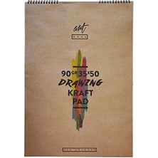 Hepta Collection Artwork Kraft Resim Blok 90 gr 35X50 15Y