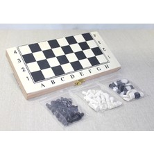 TeknoKesgin KESGİN MARKET® Ahşap Kutulu Satranç Ve Tavla Seti Alk4025