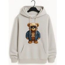 Bellanova Unisex Kapüşonlu Oversize Baskılı Sweatshirt  Teddy Bear Desenli Rahat Günlük Kombin Için Modern Şık Stil – Konforlu, Trend ve Tarzınızı Tamamlayan Özel Tasarım"