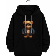 Bellanova Unisex Kapüşonlu Oversize Baskılı Sweatshirt  Teddy Bear Desenli Rahat Günlük Kombin Için Modern Şık Stil – Konforlu, Trend ve Tarzınızı Tamamlayan Özel Tasarım"