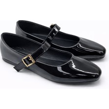 ModaFrato SH-950 Tokalı Babet Günlük Kadın Ayakkabı Mary Jane Ev Babeti