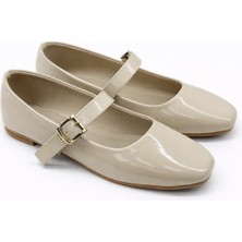 ModaFrato SH-950 Tokalı Babet Günlük Kadın Ayakkabı Mary Jane Ev Babeti