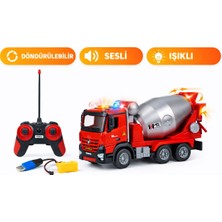 AnDen Toys Uzaktan Kumandalı Şarjlı Çimento Kamyonu Full Fonksiyon Sesli 35 cm