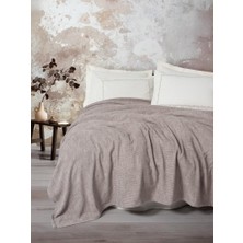 Embrova Şönil Çift Kişilik Yatak Örtüsü/pike Takımı Loom Bej