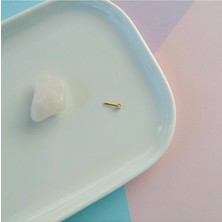 Heppii Cerrahi Çelik Minik Tektaş Burun Piercing Hızma 2 mm Taşlı