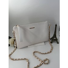 Leauder Women Kadın Zincir Aksesuar  Kulplu Clutch Çanta