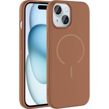 Teleplus iPhone 15 Kılıf Meta Pastel Manyetik Araç Tutucu Kılıf