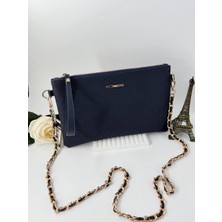 Leauder Women Kadın Zincir Aksesuar  Kulplu Clutch Çanta