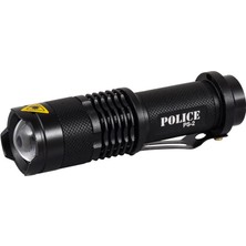 Pazarcan Police Ps-2 Cree Q5 LED Şarjlı El Feneri