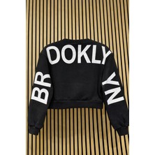 NerKids Kız Çocuk Sırt Baskılı Sweatshirt