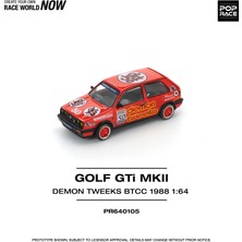 Pop Race 1:64 Volkswagen Golf Gtı Mk2 Demon Tweeks Btcc 1988 Diecast Model Araba