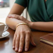 Mare Accessories Gold Minimal Segment Bileklik