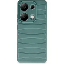 Verto Newface Xiaomi Redmi Note 13 Pro 4g Kılıf Bibercas Silikon Kapak - Koyu Yeşil