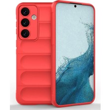 Verto Newface Samsung Galaxy S24 Fe Kılıf Optimum Silikon - Kırmızı