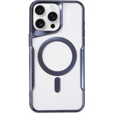 Verto Newface iPhone 16 Pro Max Kılıf Boyi Magsafe Silikon Kapak - Lacivert