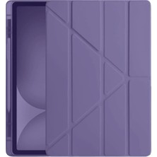 Verto Newface iPad Pro 11 (2024) Kılıf Kalemlikli Hugo Tablet Kılıfı - Mor