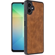 Verto Newface Samsung Galaxy A06 Kılıf Aras Deri Kapak - Taba