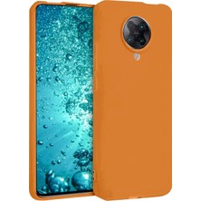 Verto Newface Xiaomi Redmi K30 Pro Kılıf Nano Içi Kadife Silikon - Turuncu