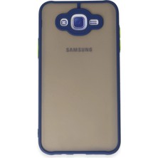 Verto Newface Samsung Galaxy J7 Kılıf Montreal Silikon Kapak - Lacivert