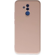 Verto Newface Huawei Mate 20 Lite Kılıf Nano Içi Kadife Silikon - Pudra