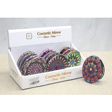 Eldenör Taşlı El Aynası Oval Ince Model 4