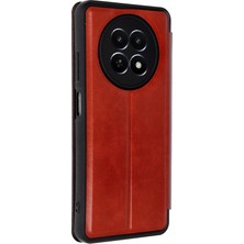 Verto Newface Realme 12 5g Kılıf Flip Cover - Kırmızı
