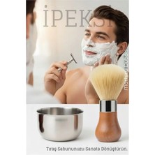 MiraLive Premium Tıraş Fırçası - Dişbudak Saplı - %70 Domuz Kılı Karışımı | Yoğun Köpük, Pürüzsüz Tıraş