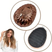 Eldenör Rose Gold Saç Düzleştirici Tarak Geniş Aralıklı her Saç Tipine Uygun Fırçalı Saç Düzleştiric