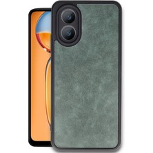 Verto Newface Oppo A38 Kılıf Aras Deri Kapak - Koyu Yeşil