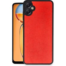 Verto Newface Samsung Galaxy A06 Kılıf Aras Deri Kapak - Kırmızı