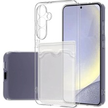 Verto Newface Samsung Galaxy S24 Fe Kılıf Kart Şeffaf Silikon - Şeffaf