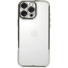 Verto Newface iPhone 16 Pro Kılıf Razer Lensli Silikon - Gümüş