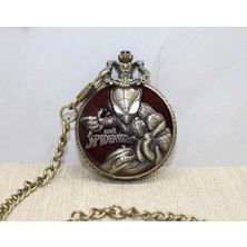 Eldenör Spiderman Tasarımlı Köstekli Saat