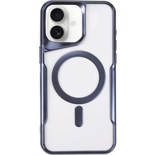 Verto Newface iPhone 16 Plus Kılıf Boyi Magsafe Silikon Kapak - Lacivert